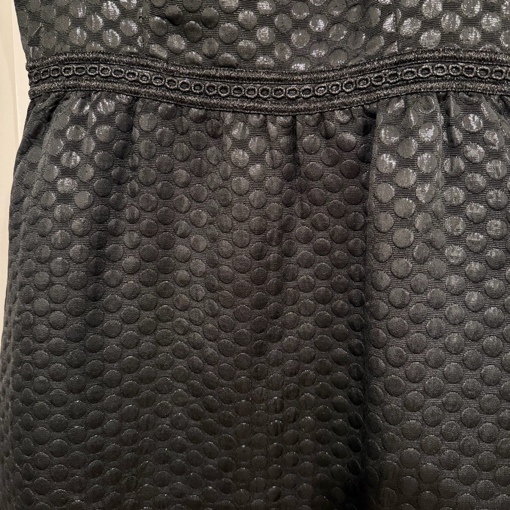 LILLY PULITZER Zaria Dress Black Polka Dot Size 4 Cocktail Goth Preppy Festive - Picture 6 of 9